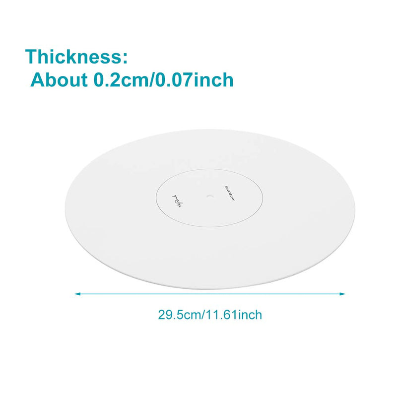 Acrylic Turntable Mat Cartridge Alignment Protractor Phonograph Cartridge Alignment Tool Anti Slip LP Record Calibration Plate for Turntable Accessories