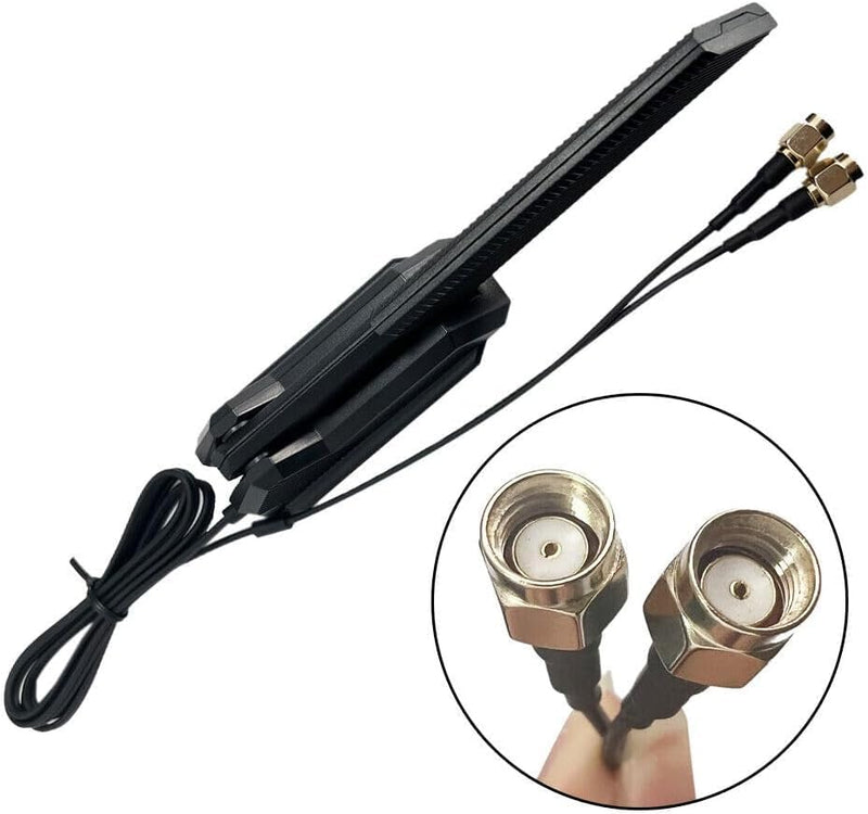 GINTAI 2t2r External WiFi 6 6E Tri-Band Antenna 6GHz 5.8GHz 2.4GHz for ASUS ROG Strix B660-I B450-F B550-A B650-A Z690-A Z690-E Z690-I Z690-F Z690-G Z690-F Z790-F Z790-A Z790-E Z790-I Z690-E X570-E