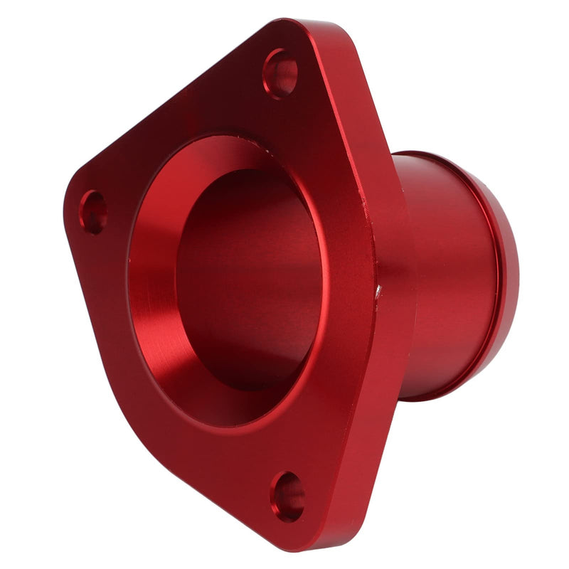 Acouto Thermostat Housing for Ford 7.3L 1999-2003 Billet Aluminum Alloy Engine Thermostat Housing Replacement with Screws and Sealing Accessories(Red)