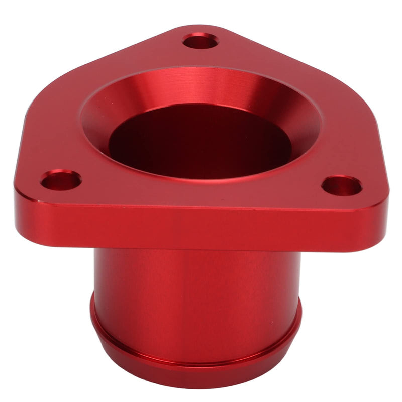 Acouto Thermostat Housing for Ford 7.3L 1999-2003 Billet Aluminum Alloy Engine Thermostat Housing Replacement with Screws and Sealing Accessories(Red)