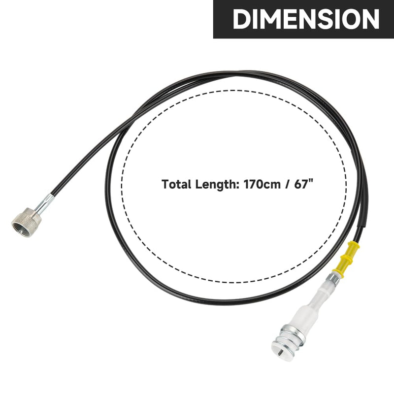 Speedometer Cable Manual Transmission Cable - Compatible for Mazda Miata 1990-1997 - Replace Part NA01-60-070B