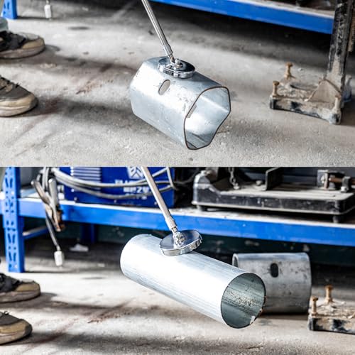 Heavy Duty 100lbs Magnetic Pickup Tool, Industrial Strength Magnet Sweeper with Stainless Steel Handle, Powerful Metal Pickup Stick for Screws, Nails, Bolts, Garage Workshop Construction