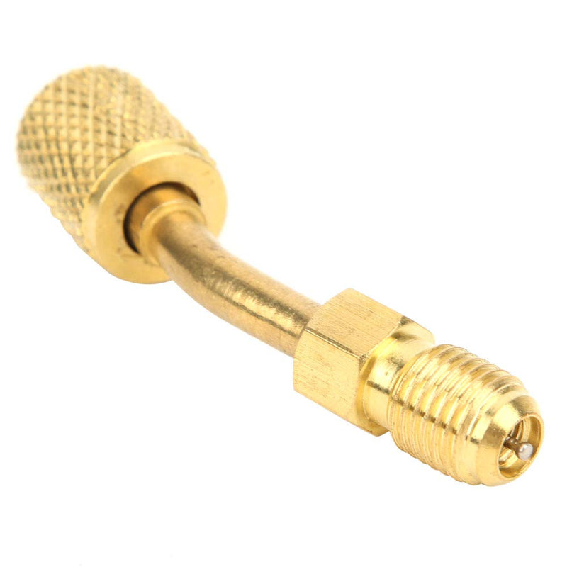 R410A Mini Split System Charging Vacuum Port Adapter, 5/16 Female, 1/4 Male SAE, Brass Converter, for Mini Split System Air Conditioner HVAC