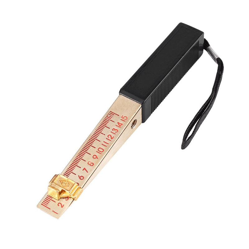 Wedge-Shaped Vernier Feeler Gauge 1-15mm Precision 0.2mm for Engineering Inspection and Flatness Measurement