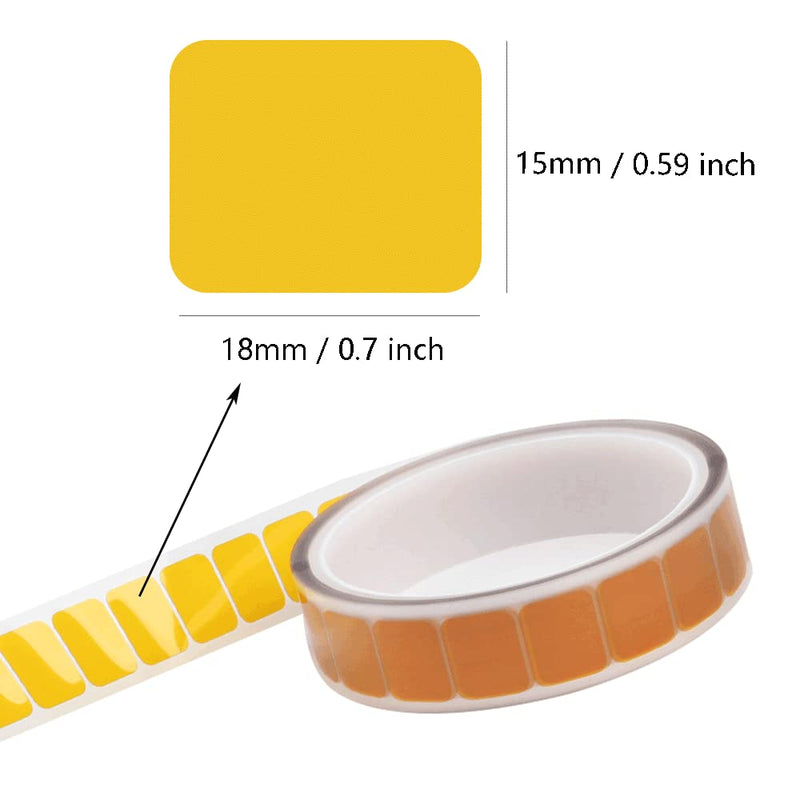 Thermocouple Stickers - 500 Pcs, Up to 200 °C/ 392°F, High Temperature Sensing Line Fixed Tape, Fixed Adhesive Tape for Temperature Measurement Line, K-Type Sensor Probe Sticker