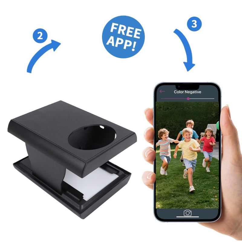 GOWENIC Mobile Film Scanner Digitizer Set for 35mm 120 Negative Film to Digital, Negative Digitizer 35mm Slide and Scanner, Portable Photo Converts to Digital