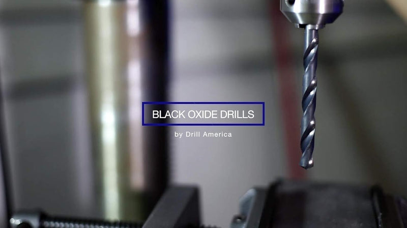 Drill America 1/2" High Speed Steel Black Oxide Drill Bit (Pack of 6), D/an Series 1/2 in