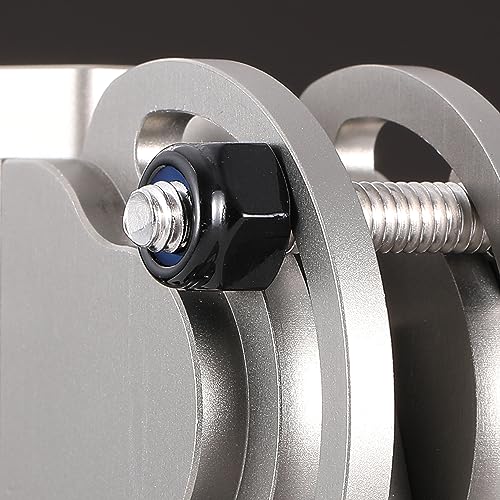 M8 x 1.25mm Nylon Insert Hex Lock Nuts 100Pcs 304 Stainless Steel Locknuts, Hex Drive, Black Oxide by SG TZH M8 100