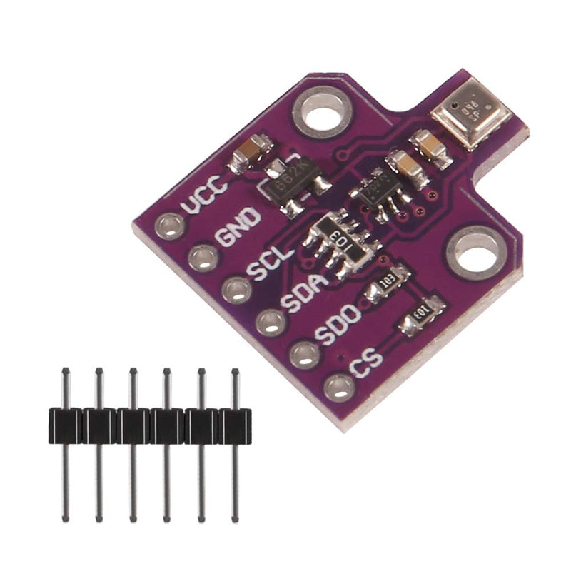 BME680 Digital Temperature Humidity Pressure Sensor Breakout Board Compatible for Arduino Raspberry Pi ESP8266 3~5VDC BME680 (2pcs) 2pcs