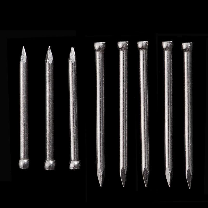 1-3/8 Inch Finishing Nails 35mm Hand Drive Hardware Nail Around 325 Pcs 1-3/8 inch/35mm 325 Pcs Silver Gray