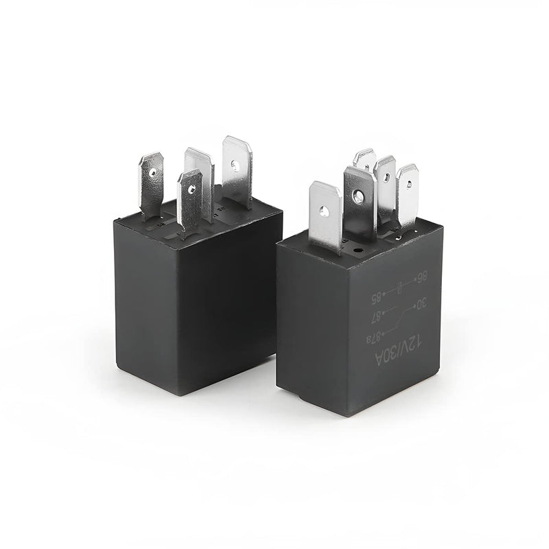 4 Pin 12V 30A Multi-Purpose Automotive Relay - Heavy Duty Standard Relay for Car Motor, Universal Replacement Accessory 4 Pin/ 4PCS
