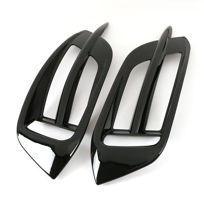 Car Accessories Fit for Honda Civic 10th Gen 2016-2021 Rear Bumper Reflector Fog Bezel Cover Trim (Black) ABS 2PCS Black