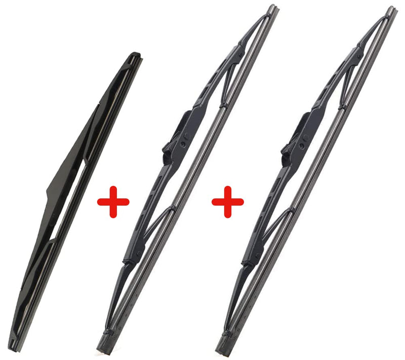 AUTOBOO 15 +15+13 Windshield Wiper Blades Replacement for Jeep Wrangler 2007-2017 -Original Factory Quality (Pack of 3) 15"+15"+13"