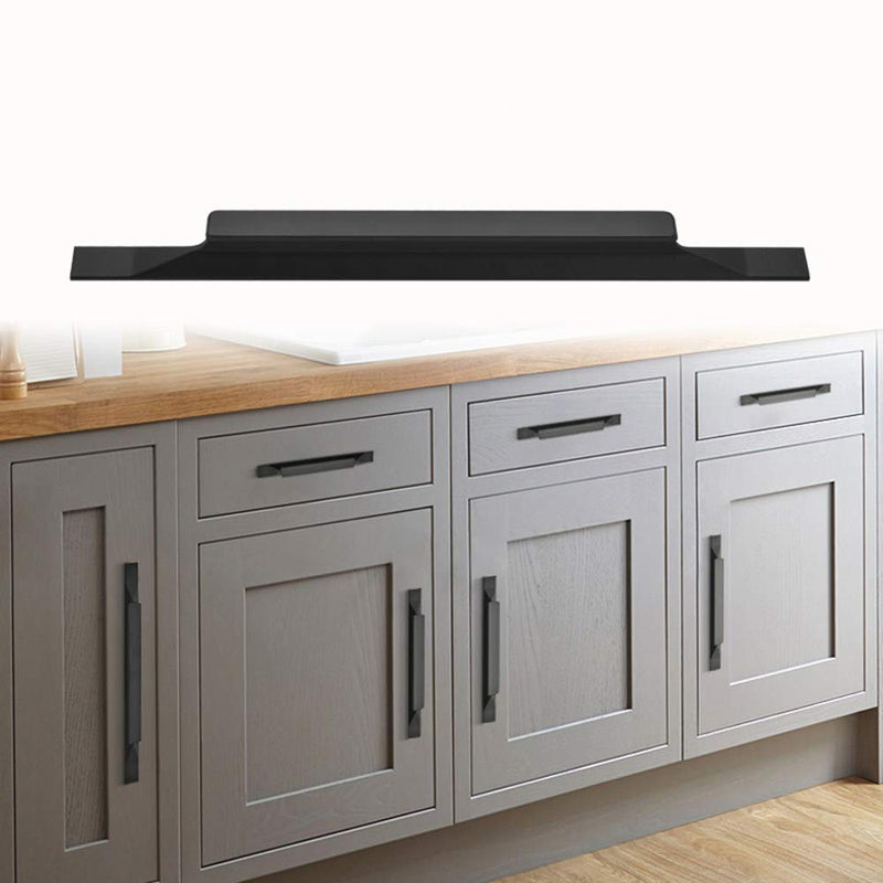 Kitchen Cabinet Pulls - Black Cabinet Handles - 5 Pack Long Cabinet Hardware for Drawers Dresser Furniture Pulls (3.78 inches Hole Center - 6.3 inches Length) 3.78 inches Hole Center - 6.3 inches Length