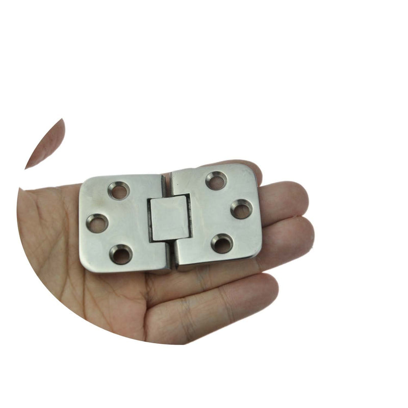 NRC&XRC Marine 316 Stainless Steel Boat Hinge Self-Supporting Folding Table Hinges Home Flap Tables Furniture Hardware Folding Table Hardware (2pcs) 2PCS