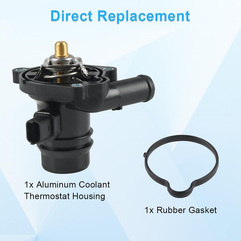 55565336 Engine Coolant Thermostat Housing Assembly Compatible with 2011-2016 Chevy Cruze Limited 1.4L Replace OEM 55565336 55579010 902-808