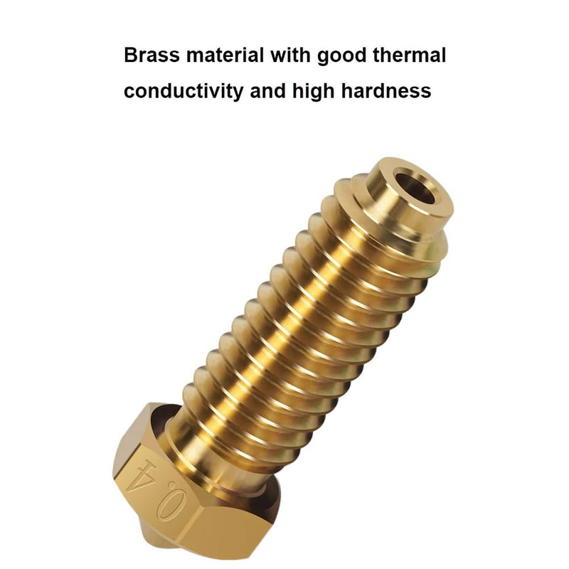 3D Printer Kobra 2 Extruder Hotend 0.4mm Nozzle Kit for Kobra 2 Pro/Kobra 2 Plus/Kobra 2 Max/Kobra 2 Neo- Included 10pcs Brass Nozzles+ 2pcs Silicone Socks Cover, Wear Resistant
