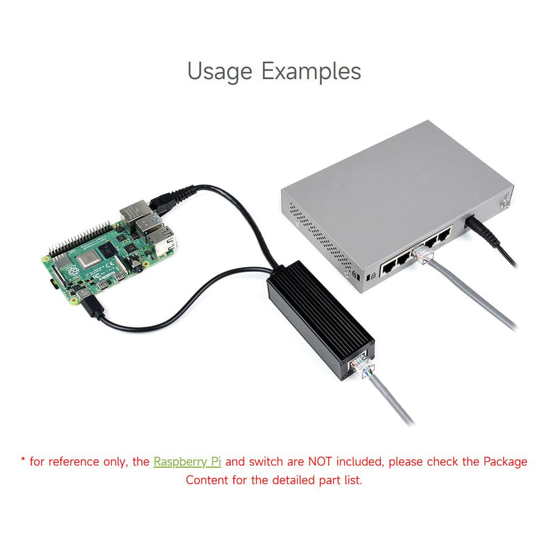 Waveshare Industrial Gigabit PoE Splitter, 5V 5A Type-C Output Port, Onboard MPS Control Chip