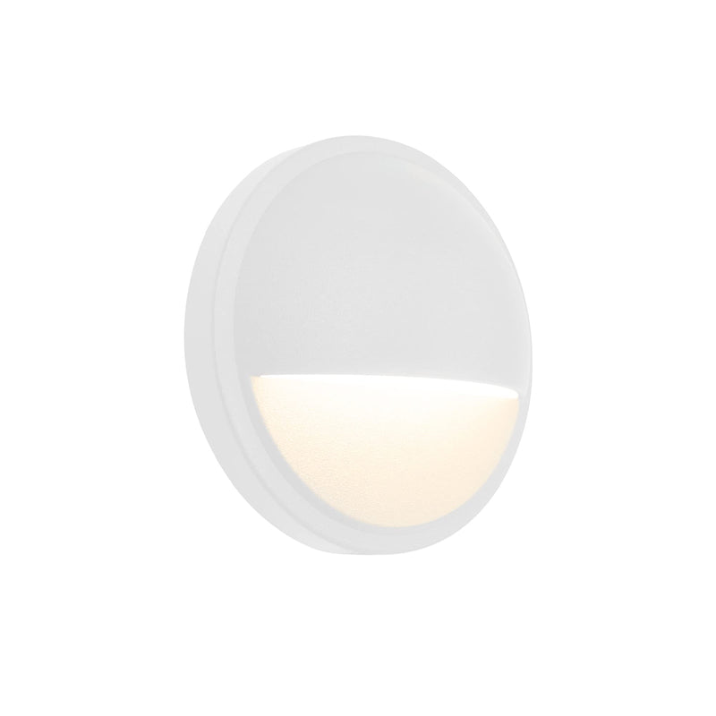 GKOLED Low Voltage LED Deck Light, Landscape Step Stair Railing Lights with 2W Integrated LED Chips, Die-cast Aluminum 12V AC/DC Accent Lighting Fixtures with White Powder Coated Finish, Pack of 4 2700K-4 Pack