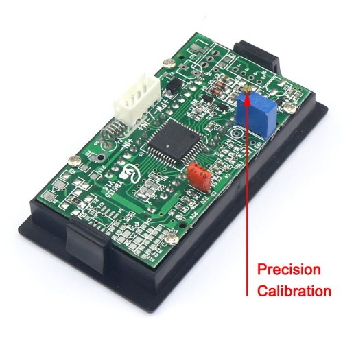 DROK 0.5" +/- 0-2A DC Current Measurement Panel Ammeter Digital Ampere Meter