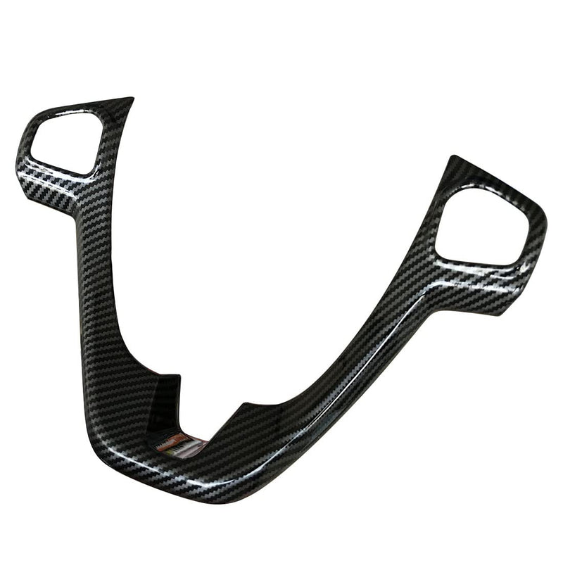 ruihe Carbon Fiber Color Steering Wheel Cover Trim Fit for Ford Fiesta 2012 2013 2014 2015 2016 2017 2018