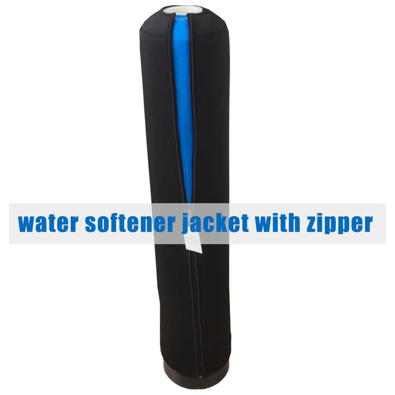 10x54 Water Softener Jacket, Neoprene Water Softener Tank Jacket to Prevent Sweating, Water Softener Insulation Jacket Outdoor Insulated, Water Softener Cover (10 * 54inch,Black) 10*54inch Black