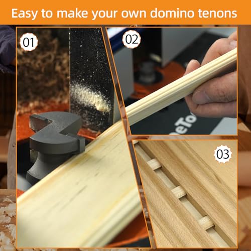 SpeTool Carbide Router Bit 1/2 Shank Compatible with Festool Domino Joiner, 8mm Domino Tenon Cutters for Woodworking 8mm Dia