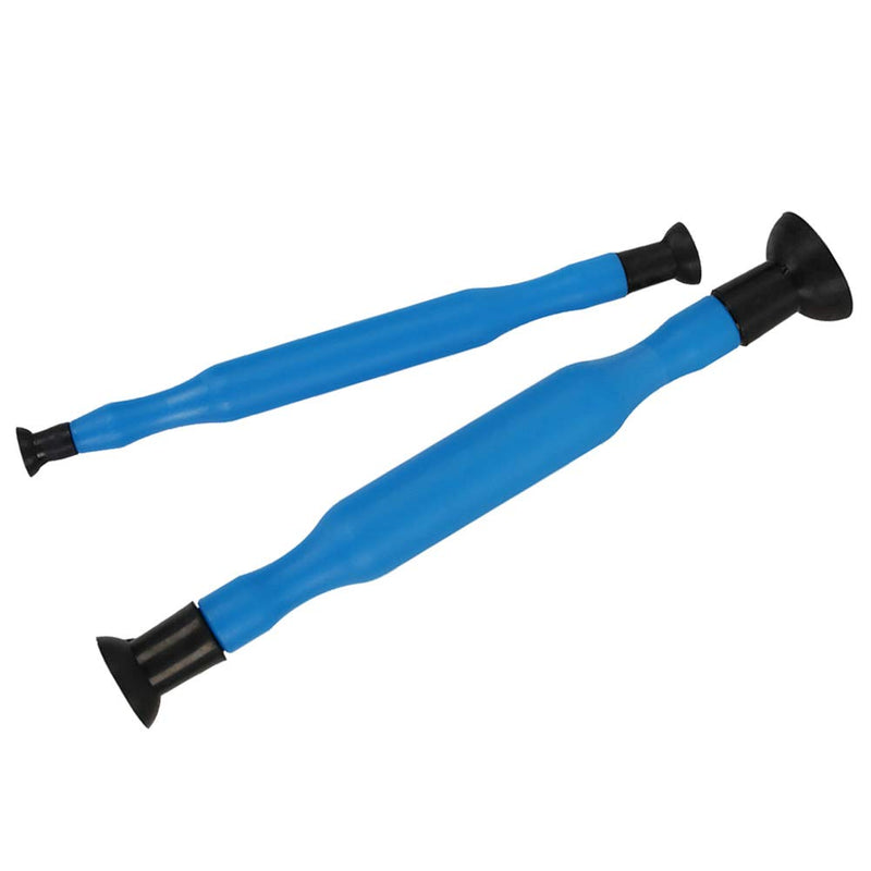 2pcs Double Ended Valve Hand Lapping Grinding Tool Kit, Manual Grinding Stick with Sucker Cups Cylinder Valve Lapping Stick for Vehicle Oil Systems Maintenance and Repair(Color:Blue) blue