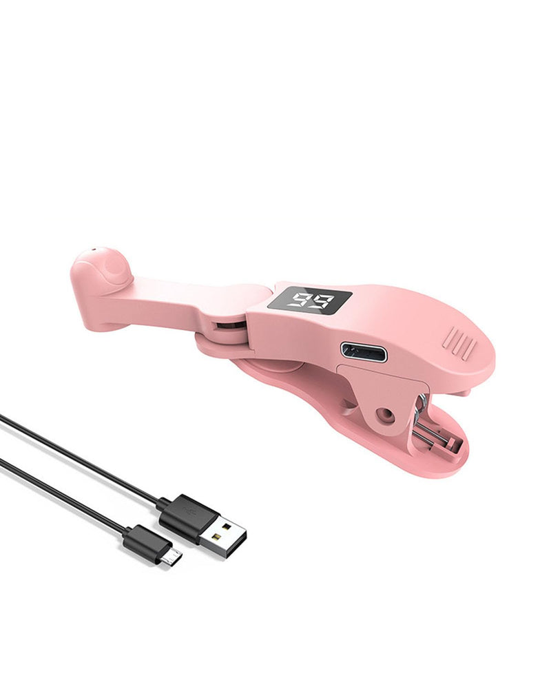 Auto Clicker, USB Powered Automatic Tapper with Adjustable Speed, Simulated Finger Clicker for Games Live Streaming Likes Pink with LCD Display