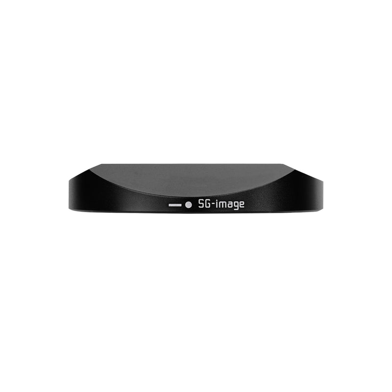 Metal Square Lens Hood Set Compatible with SG-image AF 35mm f/2.2 & AF 25mm f/1.8 Lenses, Premium Aluminum Camera Lens Shade with Cap (Black) Black
