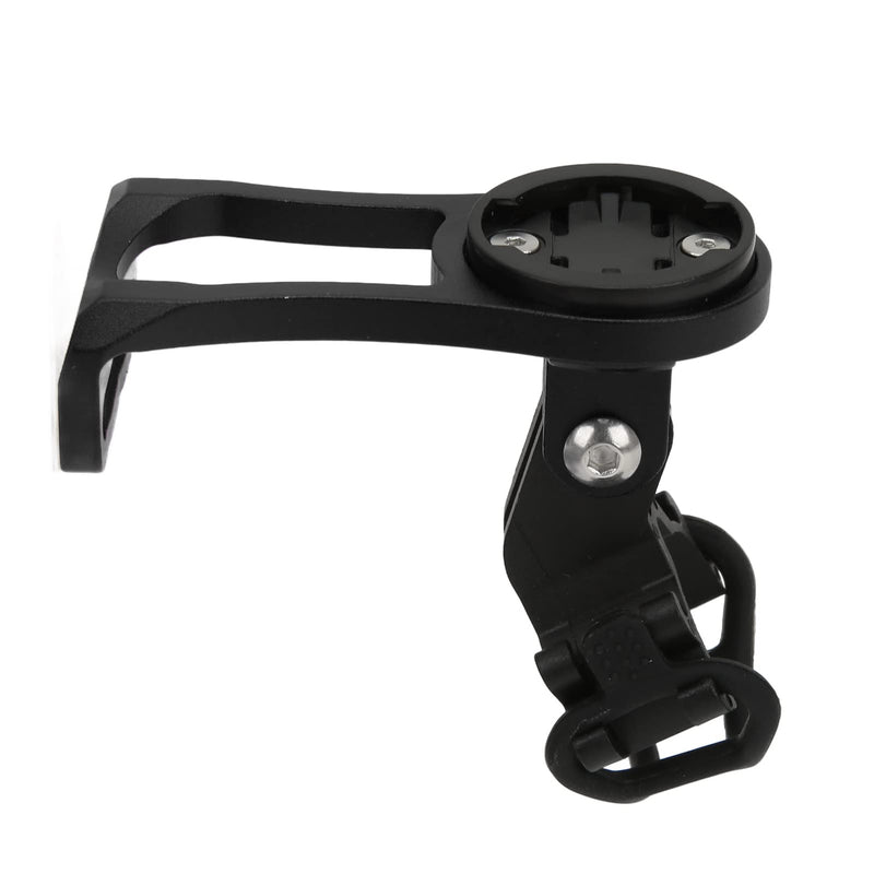 Bike Computer Mount, Extended Bicycle GPS Mount with CNC Alloy Body and Plastic Adapters for Edge Bryton CatEye Series, Compatible with Handlebar Diameter Less Than 38mm (Black) Black