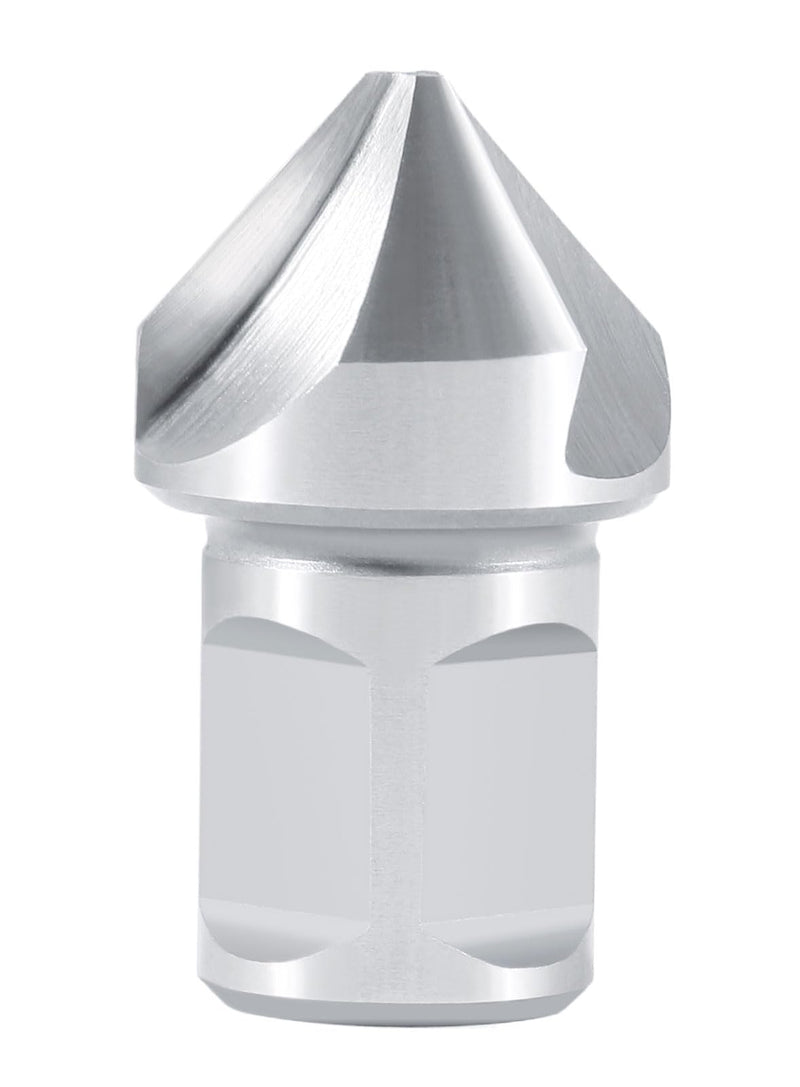 Accusize Industrial Tools HSS Countersink, 1", 82°, CE82-0001 | 1" Dia, 3/4" Weldon Shank, 3-Flute HSS, for Rota-Cutter 1", 82°