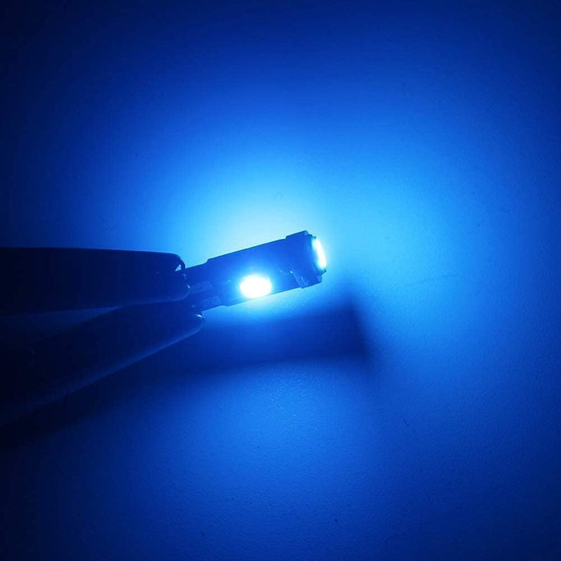 BlyilyB 20-Pack Mix color T5 2721 37 74 Wedge Led Bulb PC74 Twist Sockets Replacement Dash Dashboard Lights Instrument Panel Cluster LEDS Lamps 20PCS