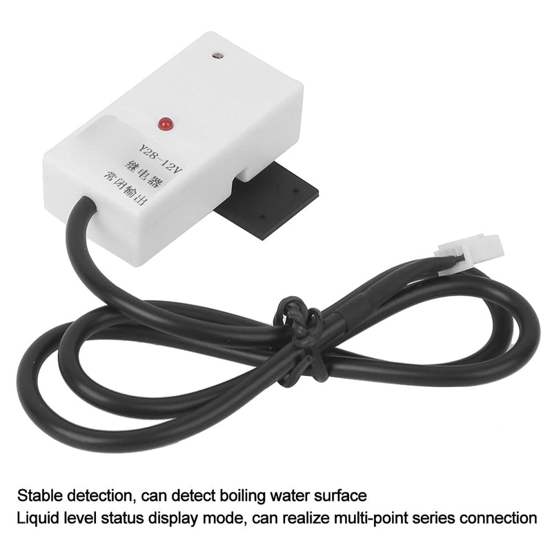 Noncontact Liquid Level Sensor 13mA Liquid Level Sensor Water Control Nonmetallic Pipes Industrial Equipment Home Equipment (Y28-NC 12V)