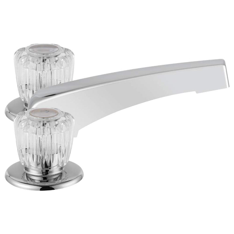 Dura Faucet DF-SA630A-CP RV Widespread Garden Tub Filler (Chrome) | RV widespread garden tub filler - switches spout to shower head. Chrome finish. Easy DIY install. Without Deckplat