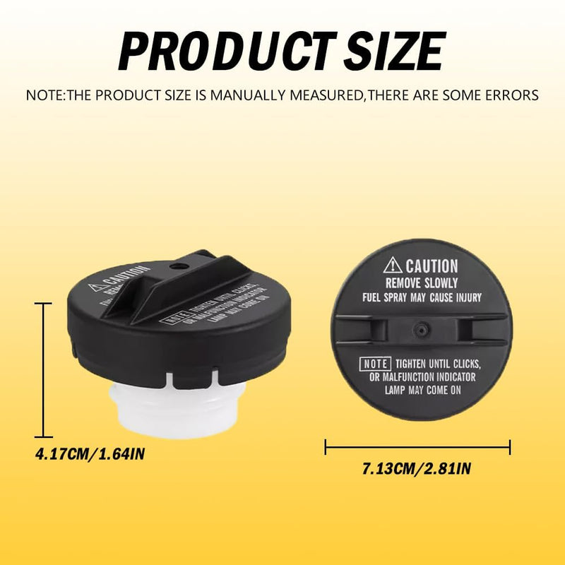 Gas Cap OEM#77310-48020,Fuel Cap Replacement Compatible with Toyota 1998-2001 4Runner,1995-2004 Avalon,1989-2001 Camry,1998-2002 Tacoma,1998-2002 Sienna,1998-2000 RAV4,2000-2002 Tundra 77310-48020