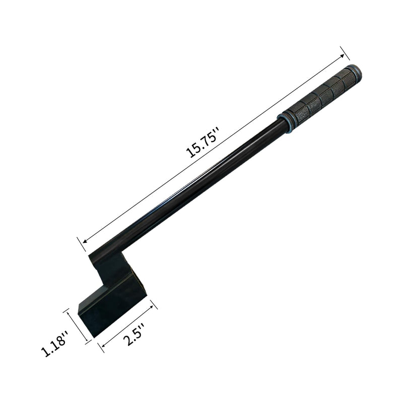 Lethato Container Door Leverage Tool, Heavy-Duty Leverage Bar with Non-Slip Handle Ergonomic Design Shipping Container Door Kit Persuader Bar for Loaders, Warehouse&Port Workers - Black 1 Pack
