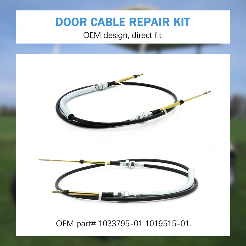 Transmission Shift Forward & Reverse Cable Replacement for Club Car DS 1998-up Gas Golf Cart, Replace OEM 103379501 101951501 101951401