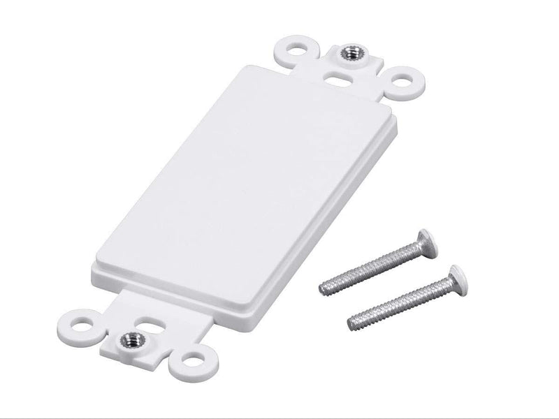 Monoprice Blank Decor Insert - 4"x1.4"x0.25", with Screws, White