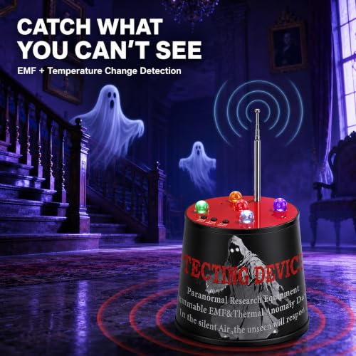 Ghost Hunting Equipment EMF Detector Temperature Detection 5 Levels Male