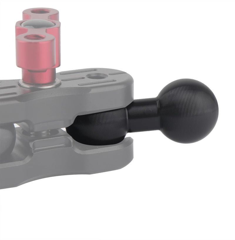 Double 1 Inch Ball Mount for Ram B Size Socket Mount(2PCS) | all aluminium alloy, lightweight yet sturdy; corrugated balls, anti-slip grip
