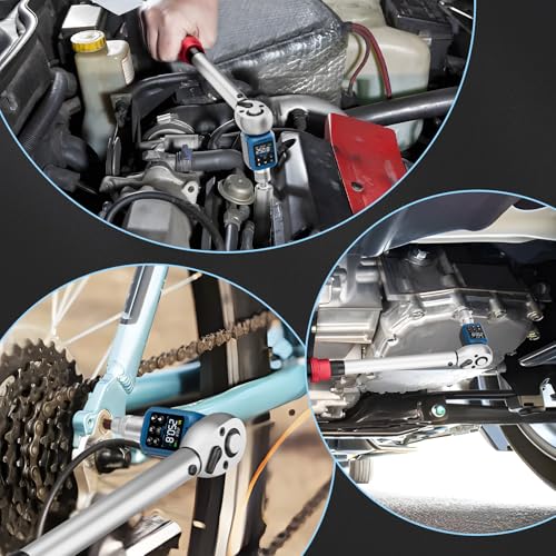 Digital Torque Adapter 1/2" Drive, 3.7-250.8 Ft-lb/5-340 Nm Light-blue