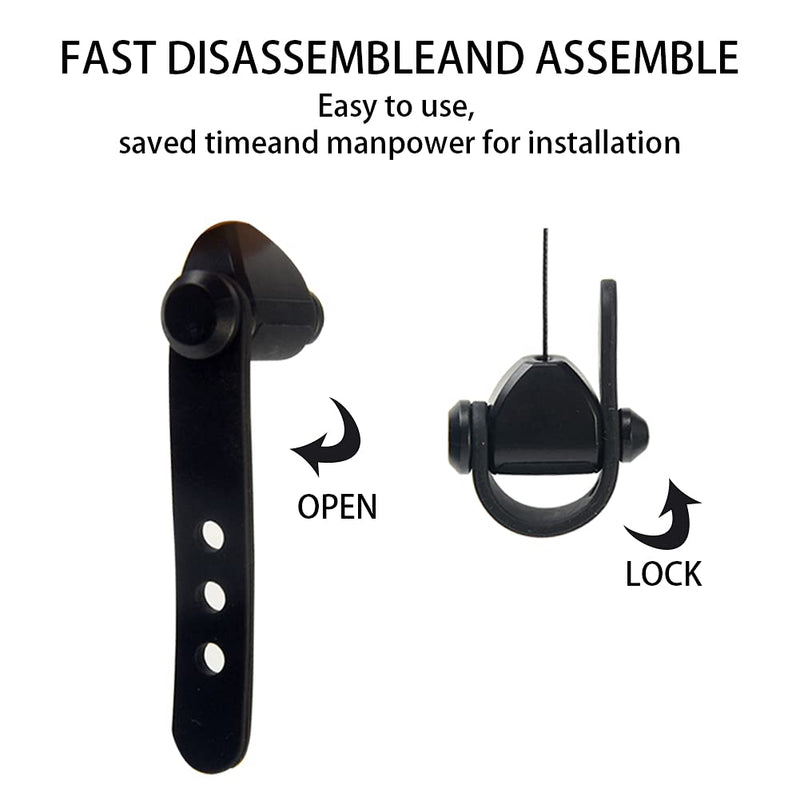VR Cable Management, 3pcs Retractable Ceiling Pulley System, 360° Rotable VR Cable Hook, Noise-Free V R Accessories Cabl-e for Oculu-s/Rift S/Viv-e/Ps V-r