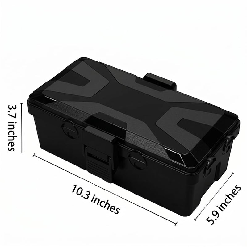 Waterproof Junction Box, Outdoor Electrical Socket Protection Box for Cable & Wire Organization, Black