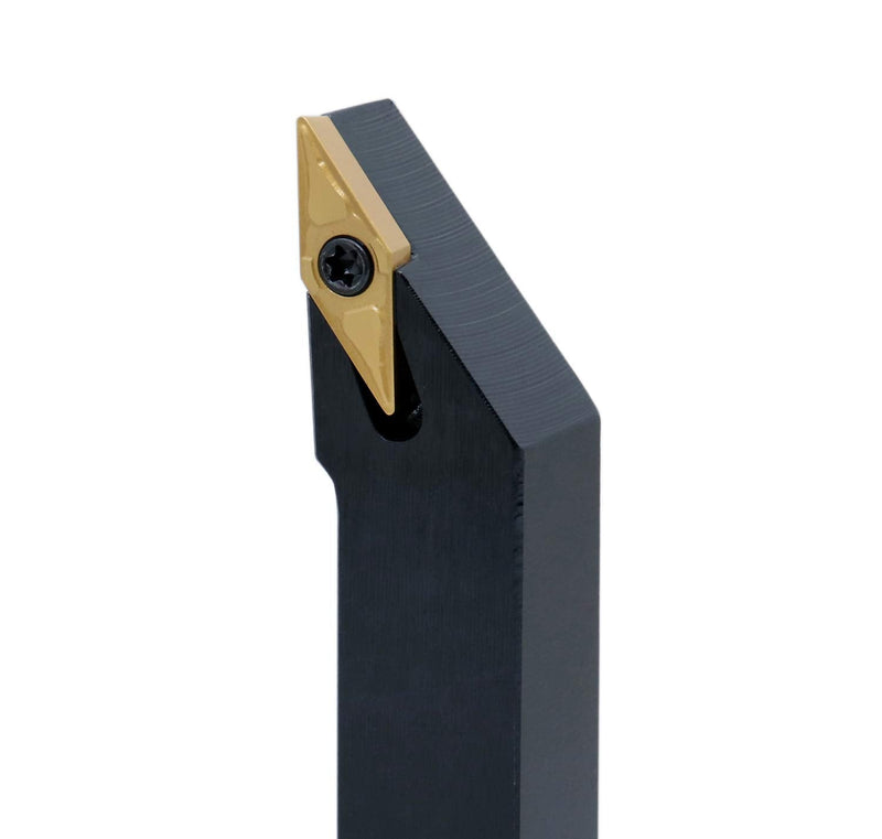 Accusize Indexable Tool Holder, 1/2", 2373-5006 | SVJB R-08-2A Right Hand Turning Tool Holder, 1/2" Shank, 4" OAL, Carbide VBMT22 Insert, -3° 1/2", Right Hand