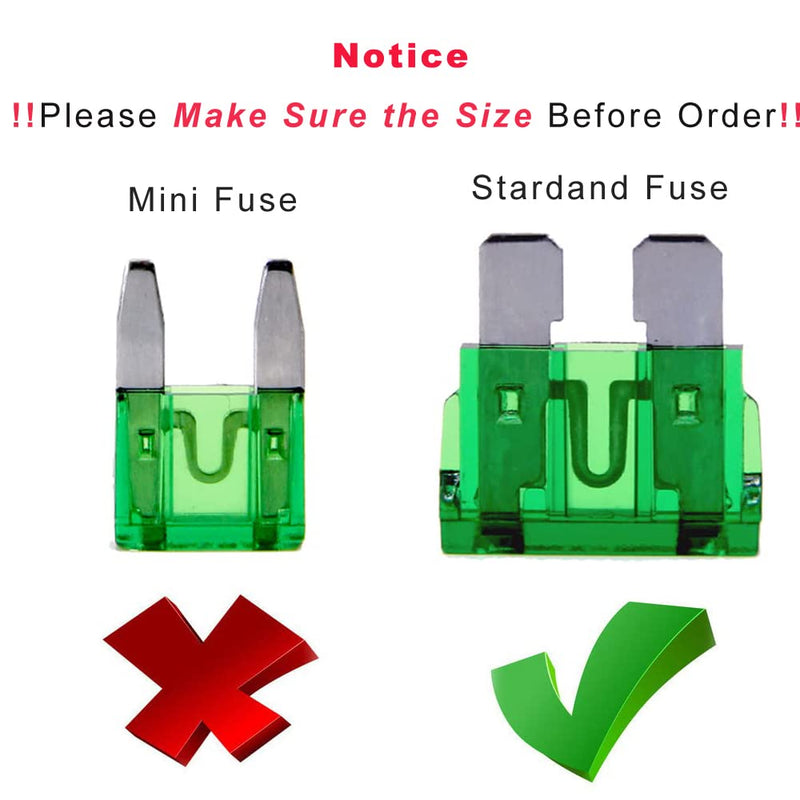 (20 pcs) 15 Amp Standard Blade Fuse, 15 A Automotive Fuse for Car Truck 15A