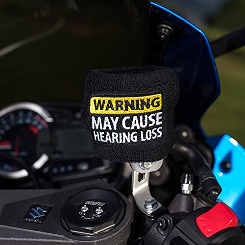 Brake Fluid Reservoir Cover Sock for Motorcycles, Sporbikes and Gifts by Moto Loot (Warning May Cause Hearing Loss)