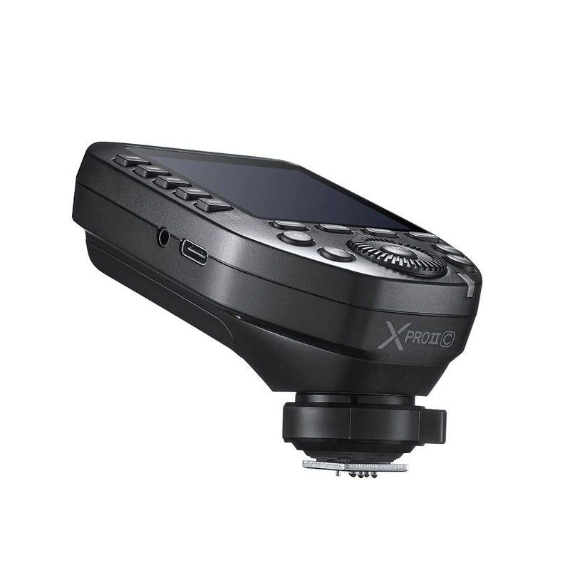 Godox XproII-C Trigger, Godox Flash Trigger for Canon, TTL Wireless Flash Trigger, HSS 1/8000s, 11 Customizable 5 Group Button, Can Bluetooth Connection (XproII-C)