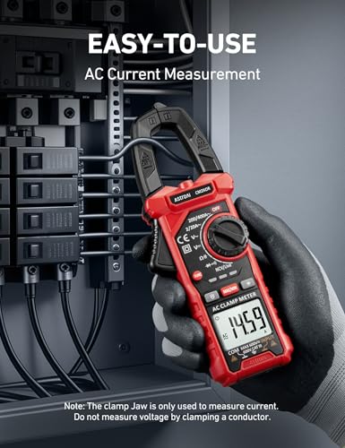 AstroAI Electrical Test Kit ETK3, 2000 Counts Digital Clamp Meter & Non-Contact Voltage Tester Pen & GFCI Outlet Tester, for Home & Professional Use Black 2000 Counts Clamp meter+Voltage tester+GFCI