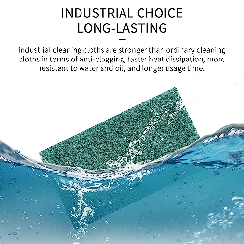 Scuff Pads - 10Pcs Scouring Pad 7447 - Very Fine Grade Hand Pads General Purpose Sanding Hand Pads 200 x 125mm/8" x 5" 5 Red+5 Green 8'' * 5''